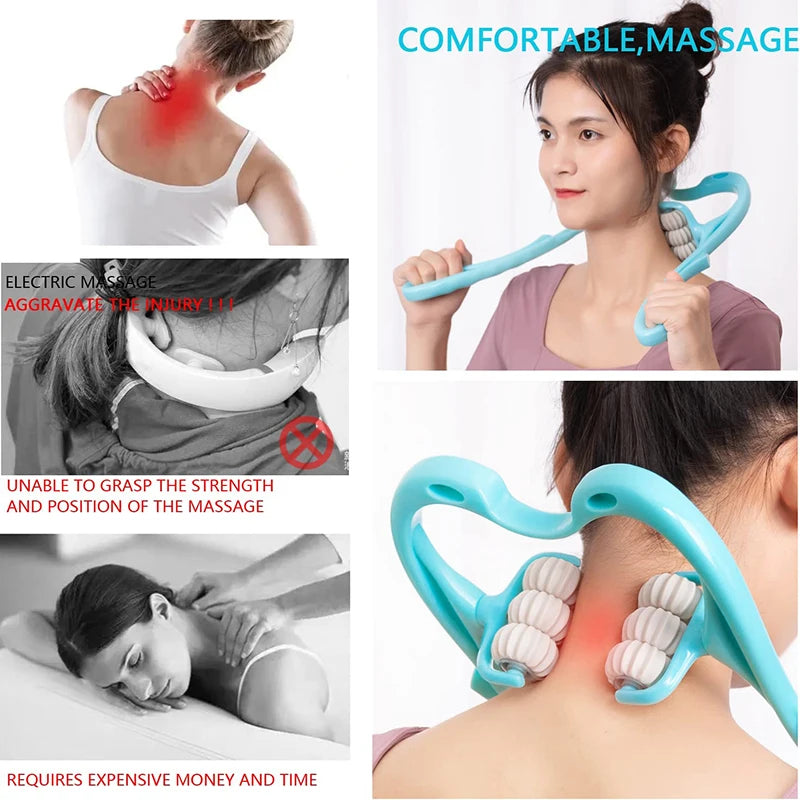 Neck Massager Handheld Shoulder Aids With Ball