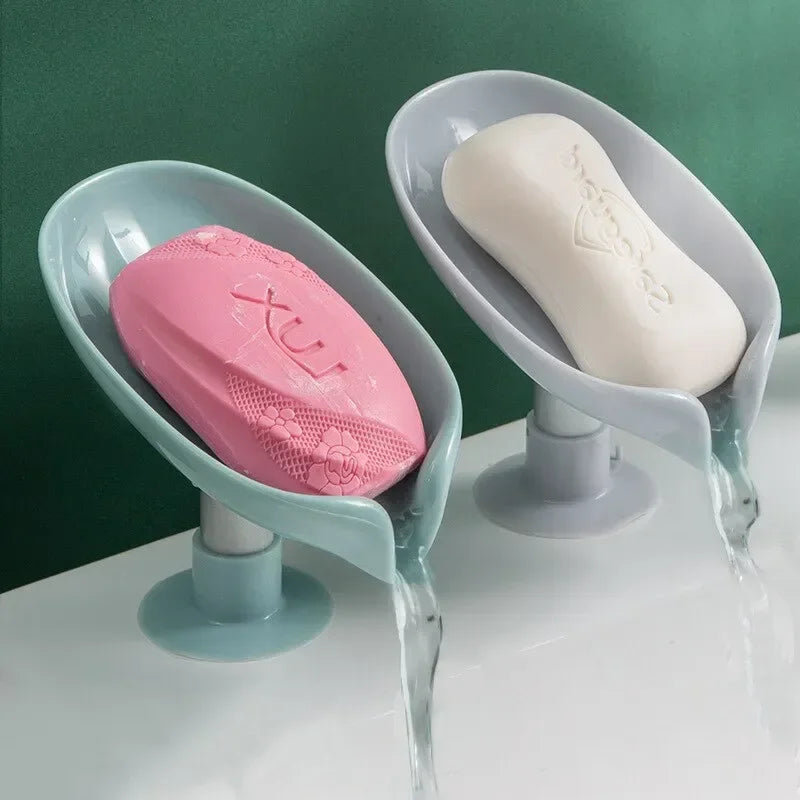Drain Soap Holder Leaf Shape Soap Box