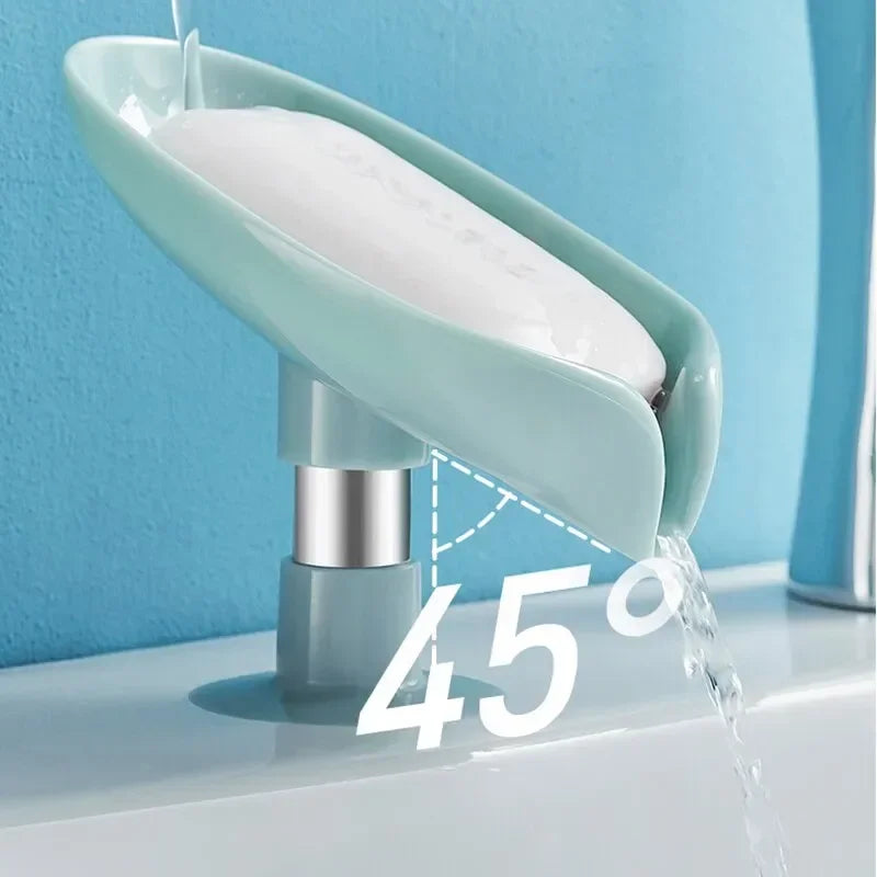 Drain Soap Holder Leaf Shape Soap Box