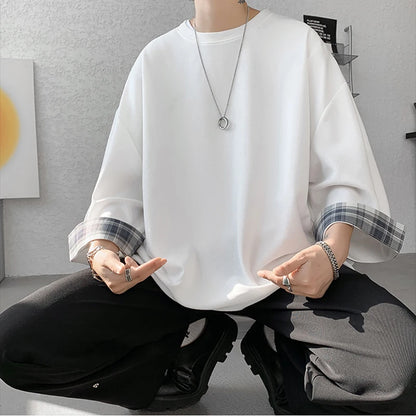 Oversized Plaid T-shirt