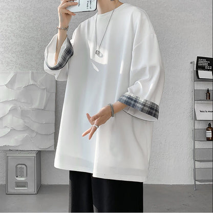 Oversized Plaid T-shirt